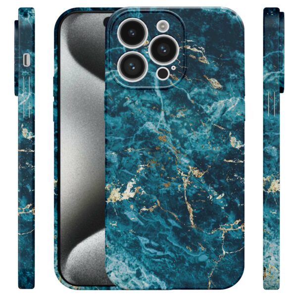blauw marmer opdruk_iPhone 15 Pro telefoonhoesje met volledige rondom bedrukking (4)