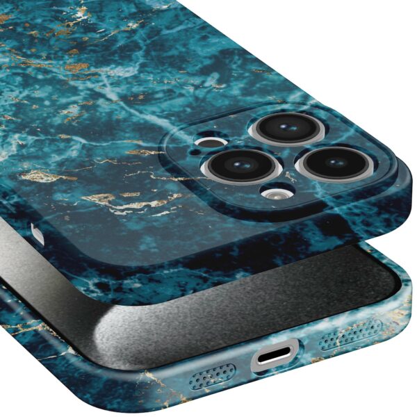 blauw marmer opdruk_iPhone 15 Pro telefoonhoesje met volledige rondom bedrukking (5)