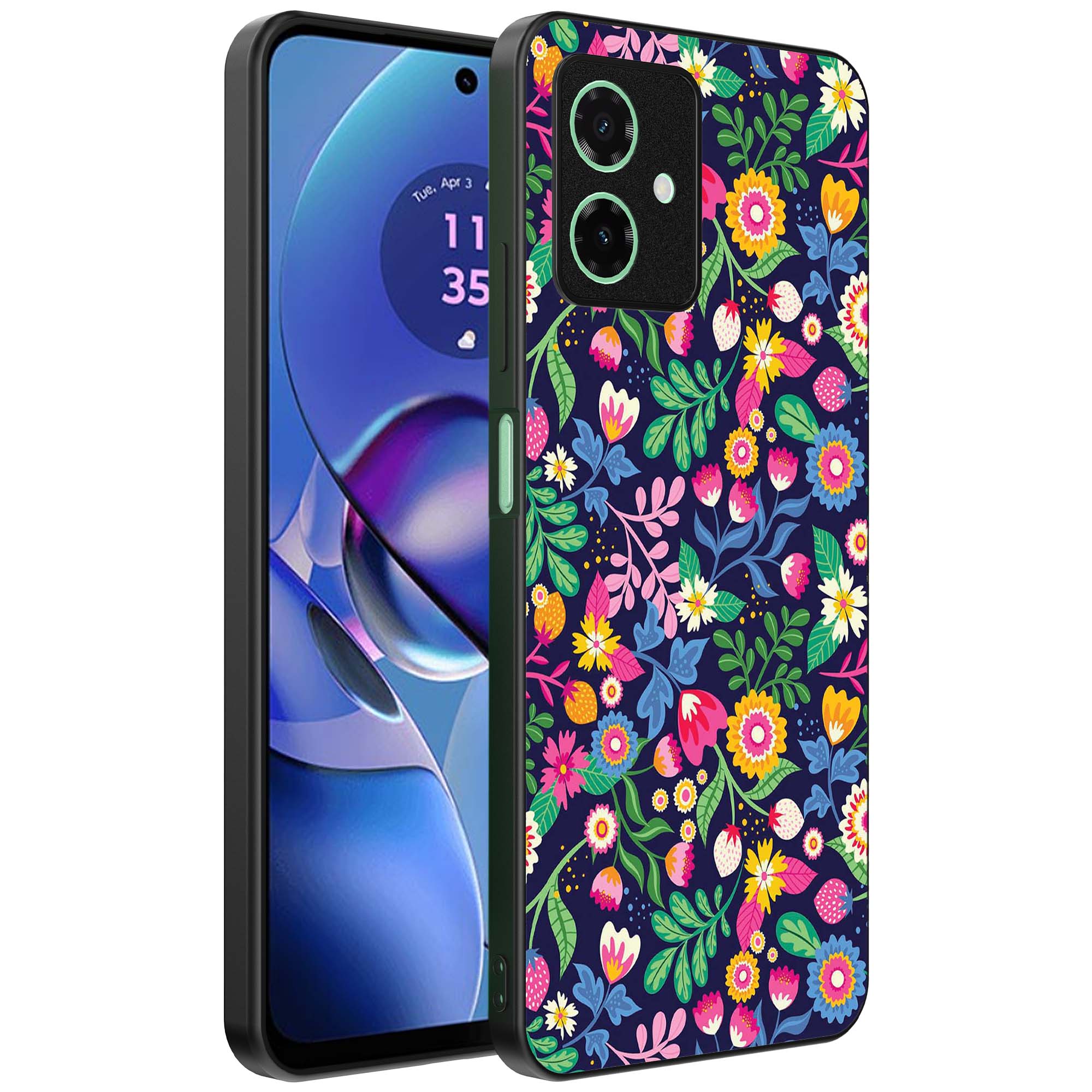 bloemen opdruk_Motorola Moto G64 telefoonhoesje (1)