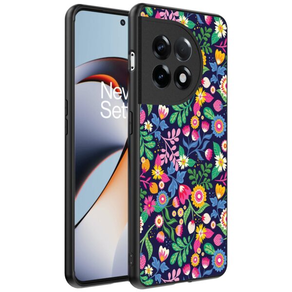 bloemen opdruk_OnePlus 11R Telefoonhoesje (1)