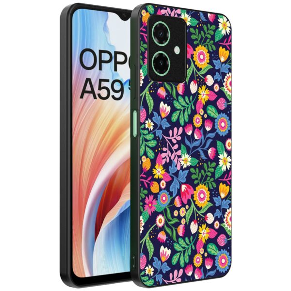 blauw marmer opdruk_Oppo A59 telefoonhoesje (1)