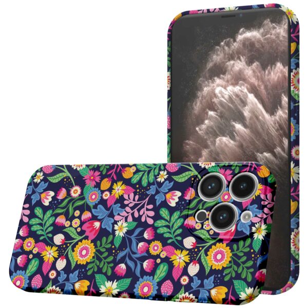 bloemen opdruk_iPhone 11 Pro Max telefoonhoesje met volledige rondom bedrukking (1)