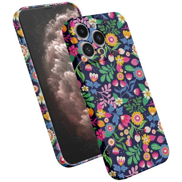 bloemen opdruk_iPhone 11 Pro Max telefoonhoesje met volledige rondom bedrukking (2)