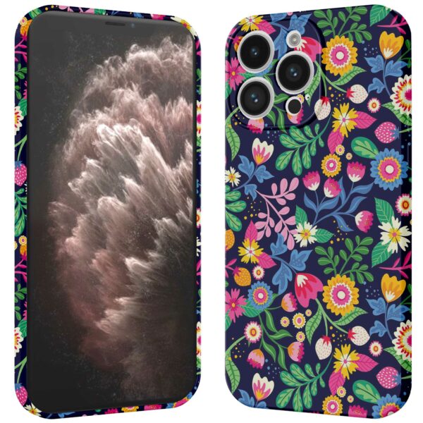 bloemen opdruk_iPhone 11 Pro Max telefoonhoesje met volledige rondom bedrukking (3)