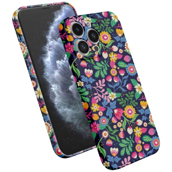 bloemen opdruk_iPhone 11 Pro telefoonhoesje met volledige rondom bedrukking (2)