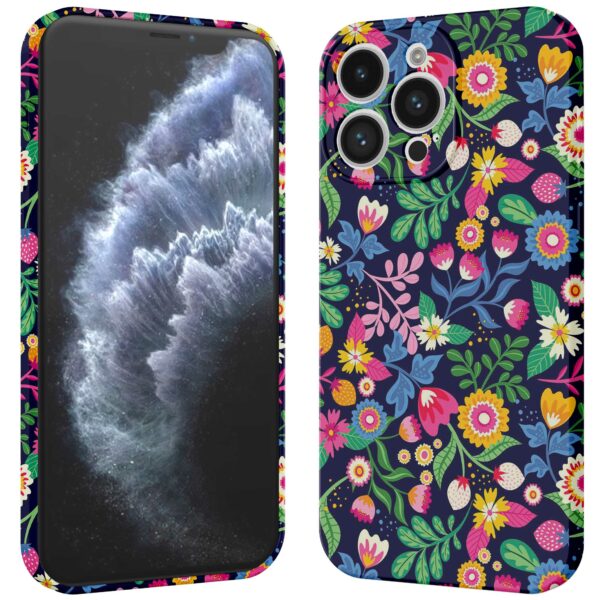 bloemen opdruk_iPhone 11 Pro telefoonhoesje met volledige rondom bedrukking (3)