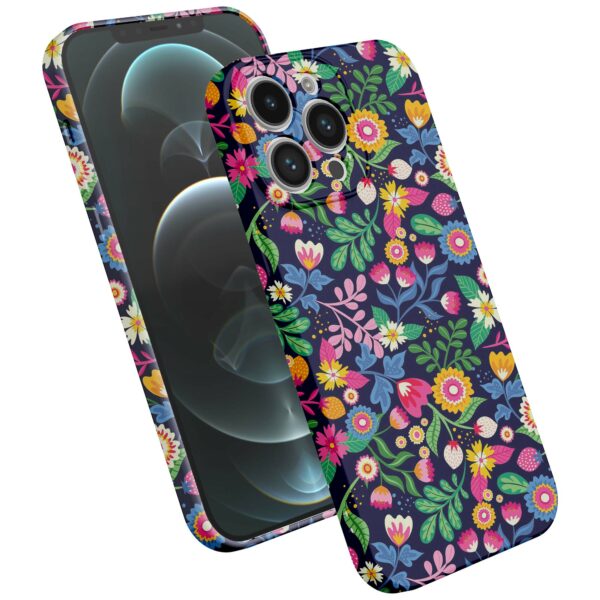 bloemen opdruk_iPhone 12 Pro Max telefoonhoesje met volledige rondom bedrukking (2)