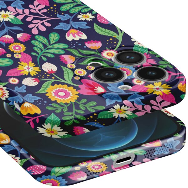 bloemen opdruk_iPhone 12 Pro telefoonhoesje met volledige rondom bedrukking (5)