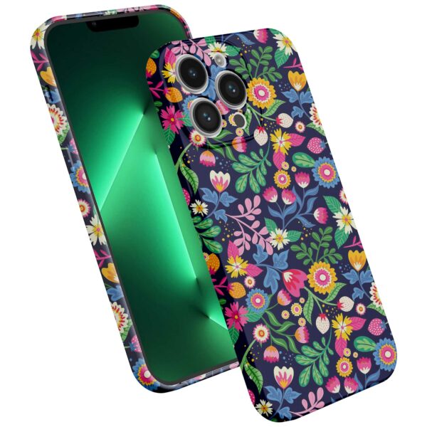 bloemen opdruk_iPhone 13 Pro Max telefoonhoesje met volledige rondom bedrukking (2)