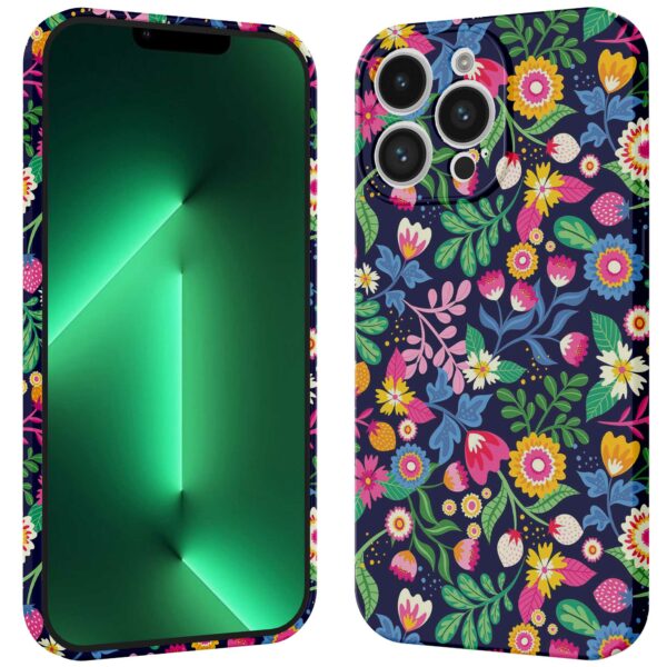bloemen opdruk_iPhone 13 Pro Max telefoonhoesje met volledige rondom bedrukking (3)