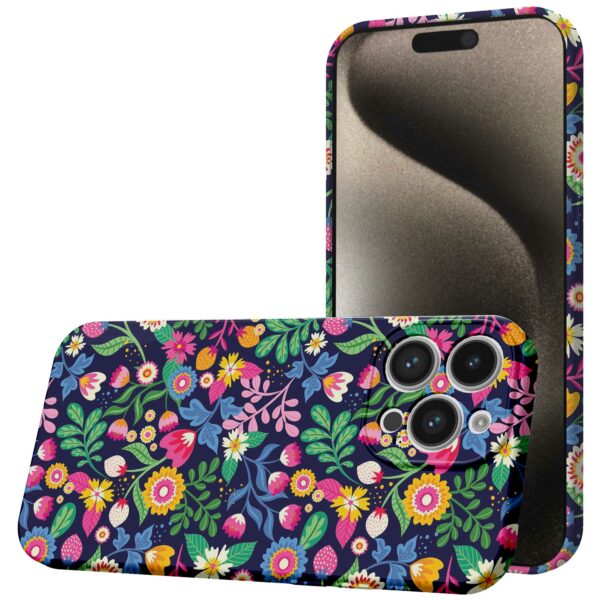 bloemen opdruk_iPhone 15 Pro Max telefoonhoesje met volledige rondom bedrukking (1)