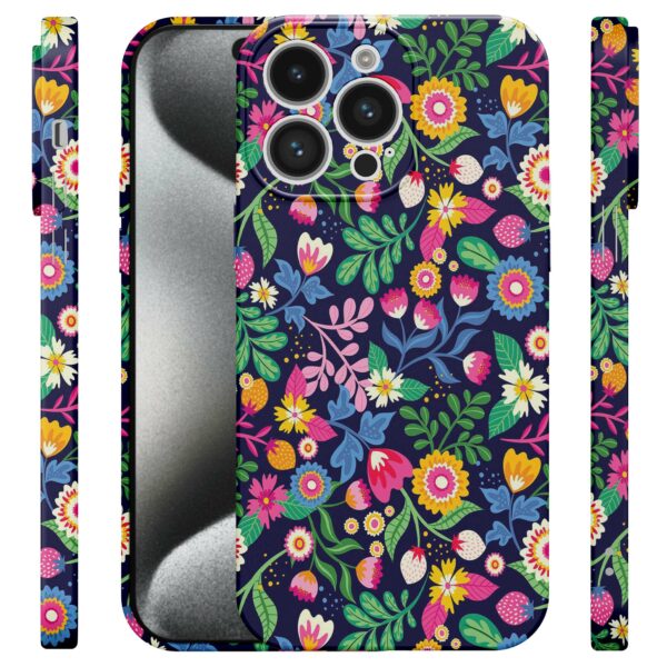 bloemen opdruk_iPhone 15 Pro telefoonhoesje met volledige rondom bedrukking (4)
