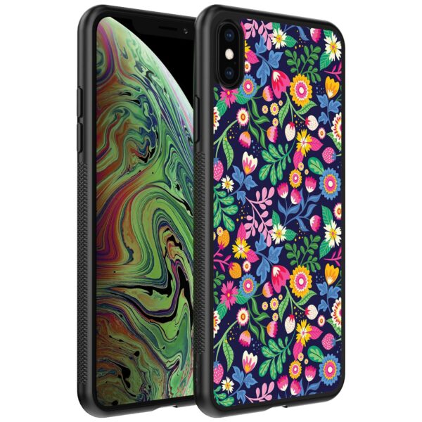 bloemen opdruk_iPhone X-Xs telefoonhoesje (1)