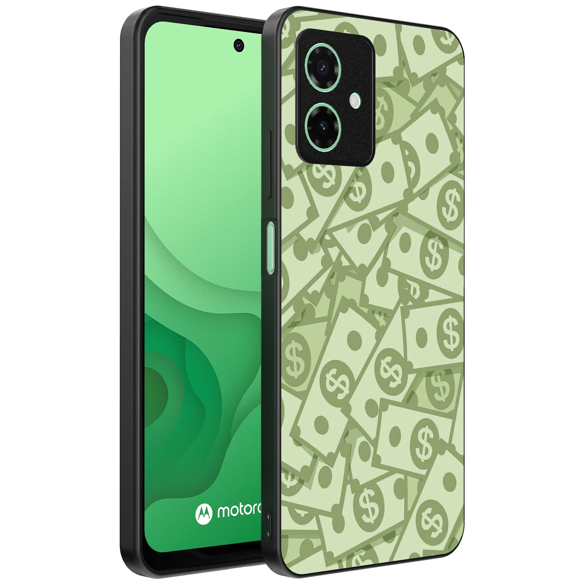 geld opdruk_Motorola Moto G54 telefoonhoesje met