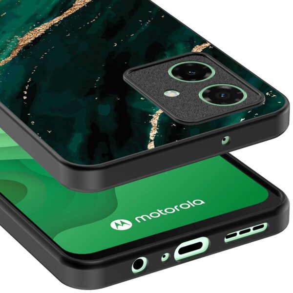 groen goud marmer opdruk_Motorola Moto G54 telefoonhoesje (3)