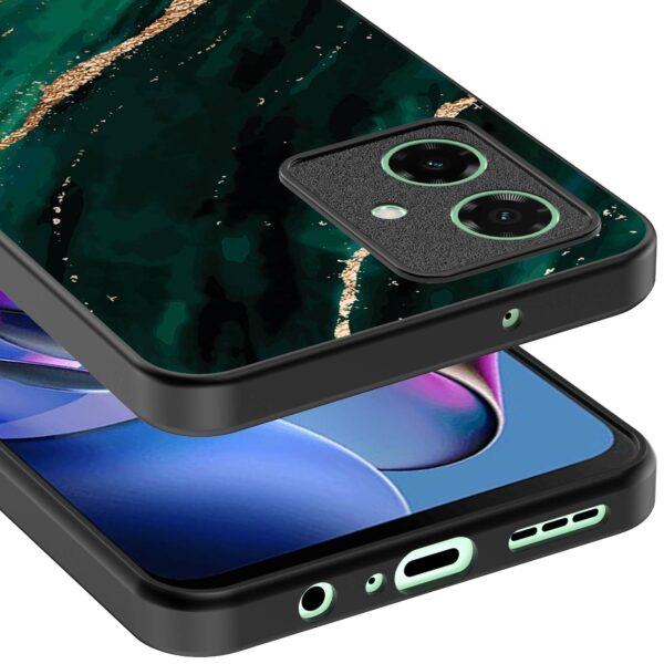 groen goud marmer opdruk_Motorola Moto G64 telefoonhoesje (3)