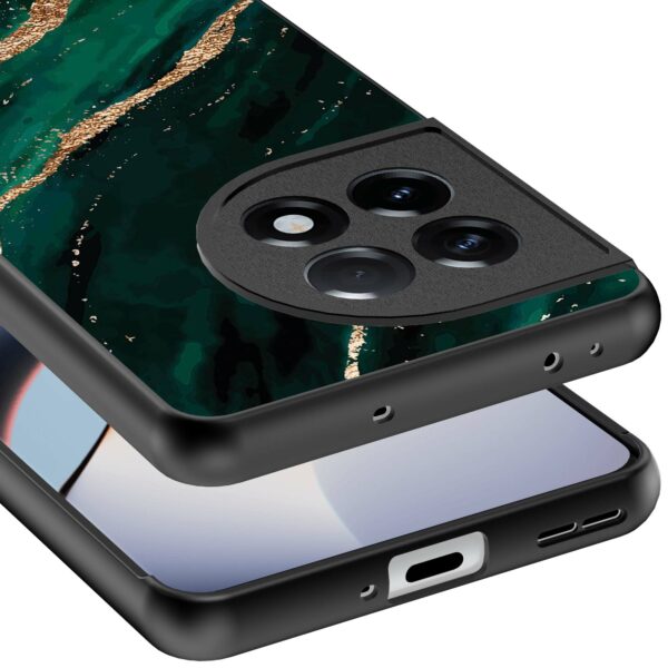 groen goud marmer opdruk_OnePlus 11R Telefoonhoesje (3)
