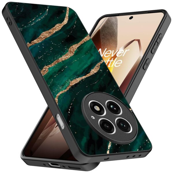 groen goud marmer opdruk_OnePlus 13 Telefoonhoesje (2)
