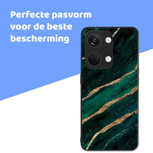 groen goud marmer opdruk_OnePlus Nord 3 Telefoonhoesje (4)