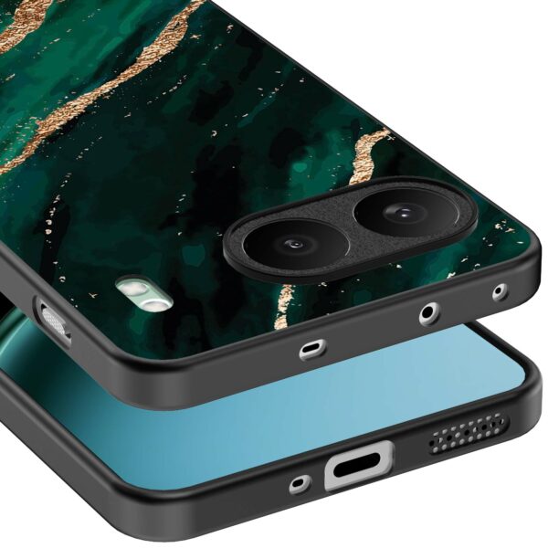 groen goud marmer opdruk_OnePlus Nord 4 Telefoonhoesje (3)