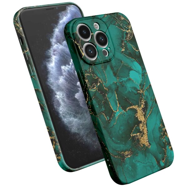 groen goud marmer opdruk_iPhone 11 Pro telefoonhoesje met volledige rondom bedrukking (2)