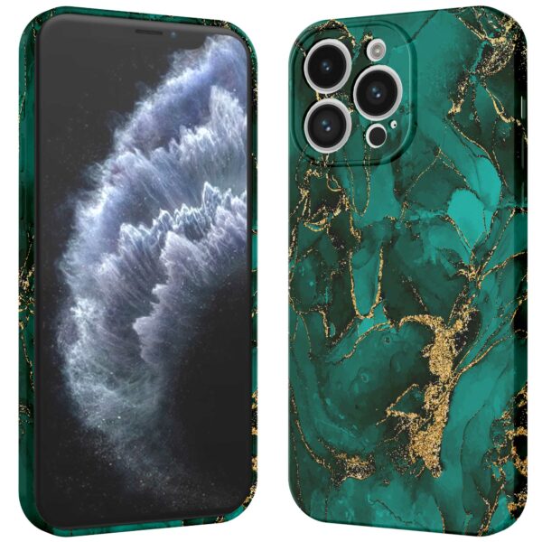 groen goud marmer opdruk_iPhone 11 Pro telefoonhoesje met volledige rondom bedrukking (3)