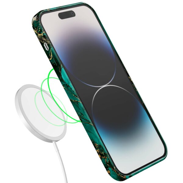 groen goud marmer opdruk_iPhone 14 Pro telefoonhoesje met volledige rondom bedrukking (7)