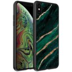 groen goud marmer opdruk_iPhone X-Xs telefoonhoesje (1)