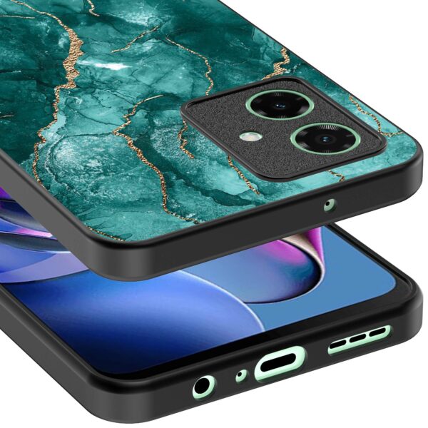 groen marmer opdruk_Motorola Moto G64 telefoonhoesje (3)