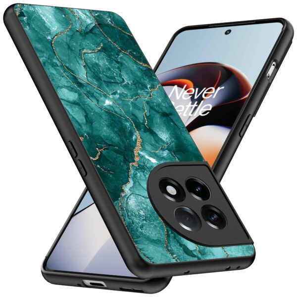 groen marmer opdruk_OnePlus 11R Telefoonhoesje (2)