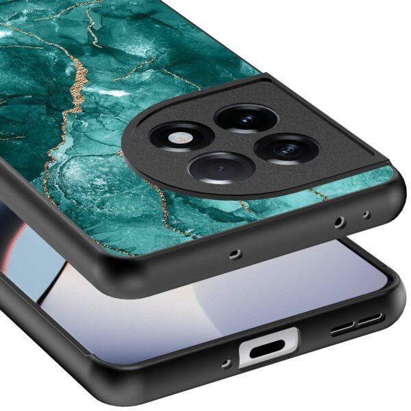 groen marmer opdruk_OnePlus 11R Telefoonhoesje (3)