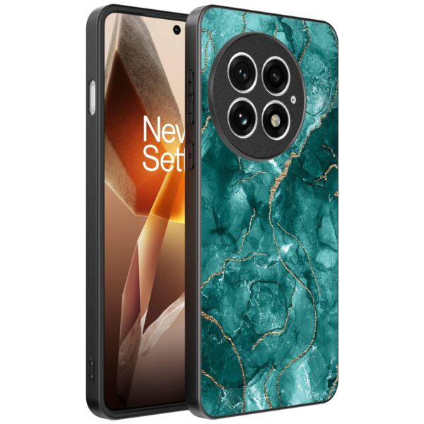 groen marmer opdruk_OnePlus 13 Telefoonhoesje (1)