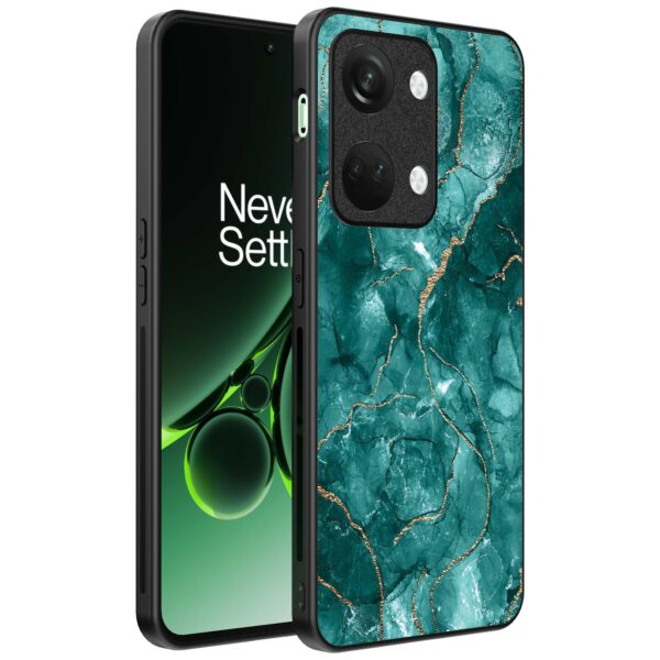 groen marmer opdruk_OnePlus Nord 3 Telefoonhoesje (1)