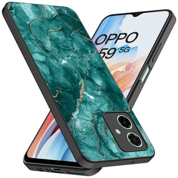 groen marmer opdruk_Oppo A59 telefoonhoesje (2)