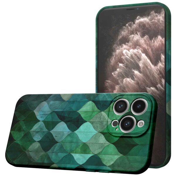 groene bladeren opdruk_iPhone 11 Pro Max telefoonhoesje met volledige rondom bedrukking (1)