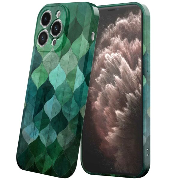 groene bladeren opdruk_iPhone 11 Pro Max telefoonhoesje met volledige rondom bedrukking (6)