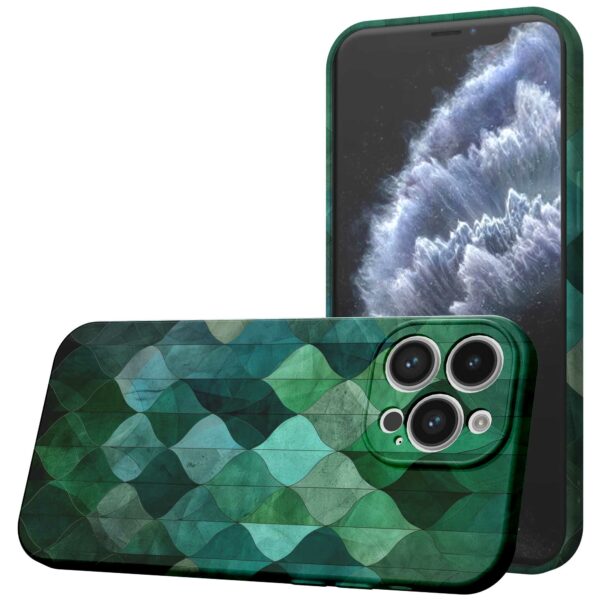 groene bladeren opdruk_iPhone 11 Pro telefoonhoesje met volledige rondom bedrukking (1)