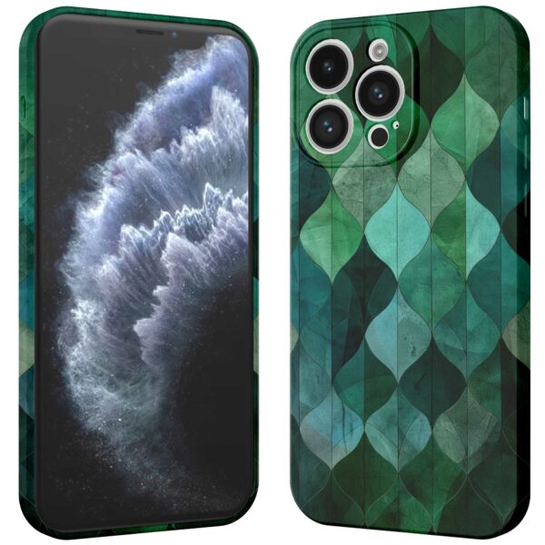 groene bladeren opdruk_iPhone 11 Pro telefoonhoesje met volledige rondom bedrukking (3)