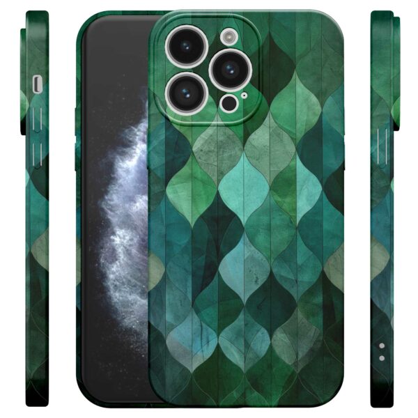 groene bladeren opdruk_iPhone 11 Pro telefoonhoesje met volledige rondom bedrukking (4)
