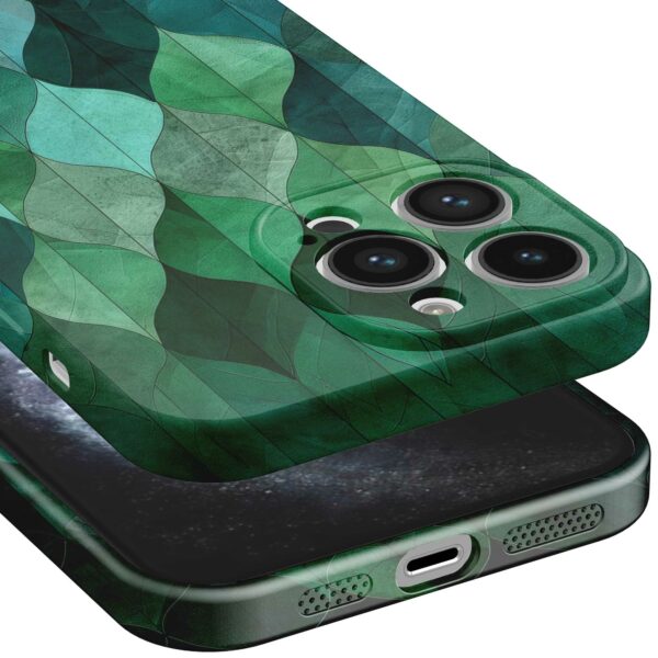 groene bladeren opdruk_iPhone 11 Pro telefoonhoesje met volledige rondom bedrukking (5)