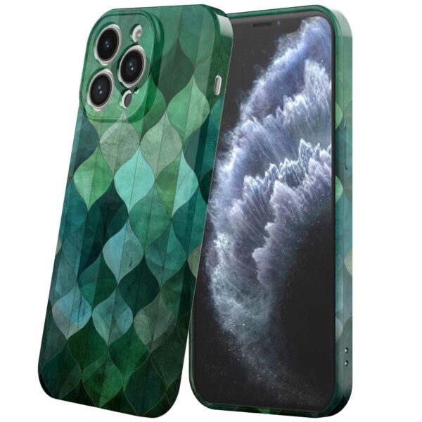 groene bladeren opdruk_iPhone 11 Pro telefoonhoesje met volledige rondom bedrukking (6)