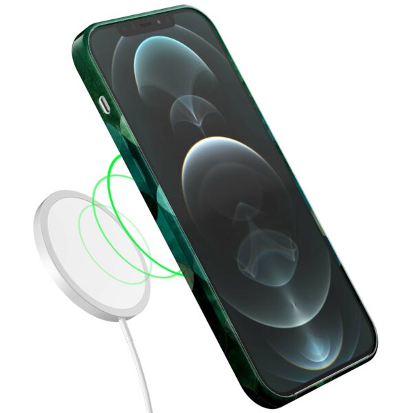 groene bladeren opdruk_iPhone 12 Pro Max telefoonhoesje met volledige rondom bedrukking (7)