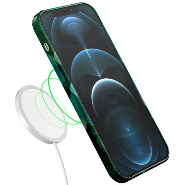 groene bladeren opdruk_iPhone 12 Pro telefoonhoesje met volledige rondom bedrukking (7)