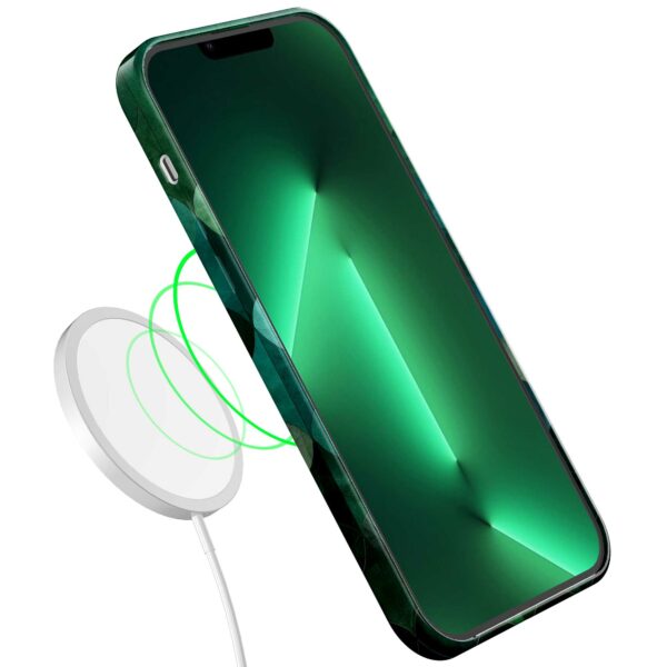 groene bladeren opdruk_iPhone 13 Pro Max telefoonhoesje met volledige rondom bedrukking (7)