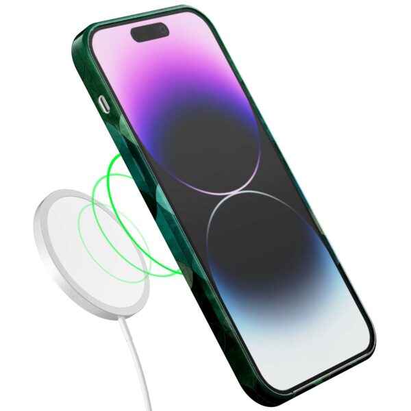 groene bladeren opdruk_iPhone 14 Pro Max telefoonhoesje met volledige rondom bedrukking (7)