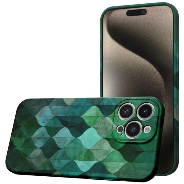 groene bladeren opdruk_iPhone 15 Pro Max telefoonhoesje met volledige rondom bedrukking (1)