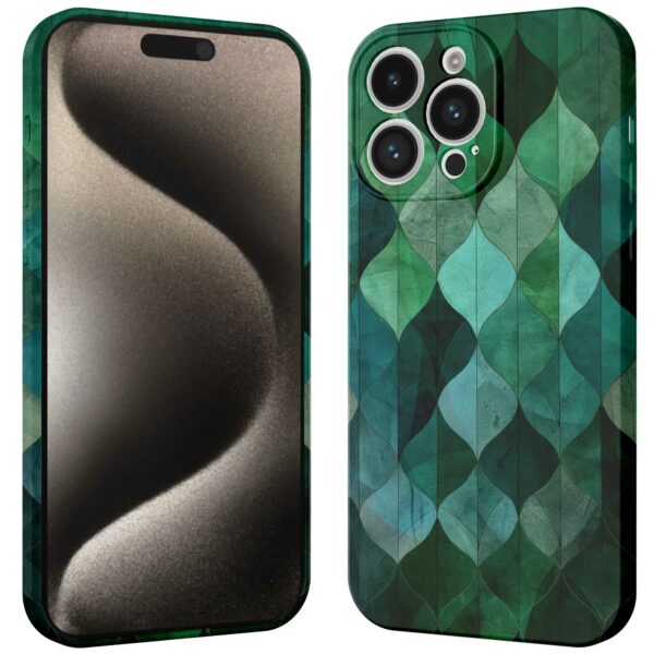 groene bladeren opdruk_iPhone 15 Pro Max telefoonhoesje met volledige rondom bedrukking (3)