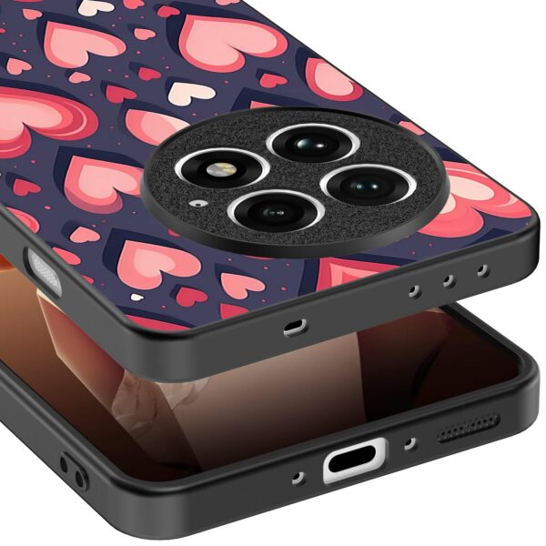 grote roze en rode hartjes opdruk_OnePlus 13 Telefoonhoesje (3)