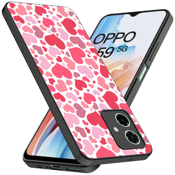 hartjes opdruk Oppo A59 telefoonhoesje (2)