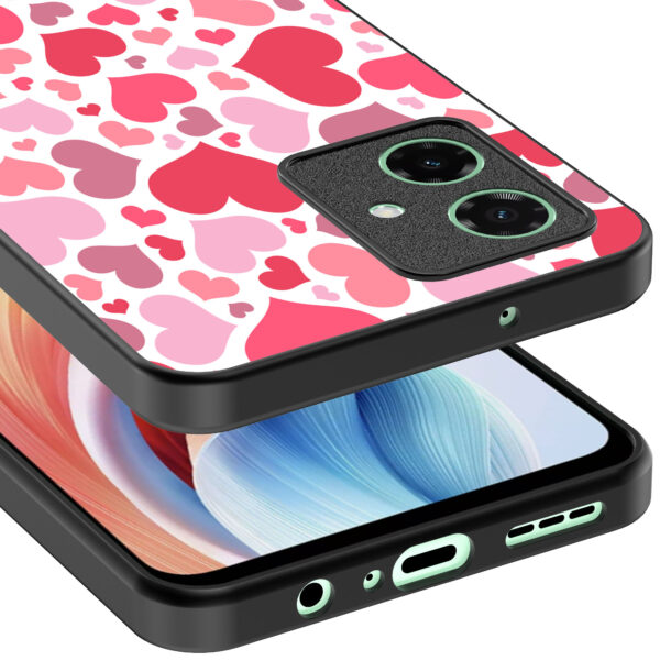 hartjes opdruk Oppo A59 telefoonhoesje (3)